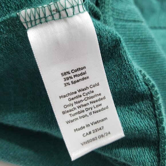 T by Talbots Hoodie Sweatshirt Womens Medium Full Zip Long Sleeve Modal Blend - Picture 6 of 15